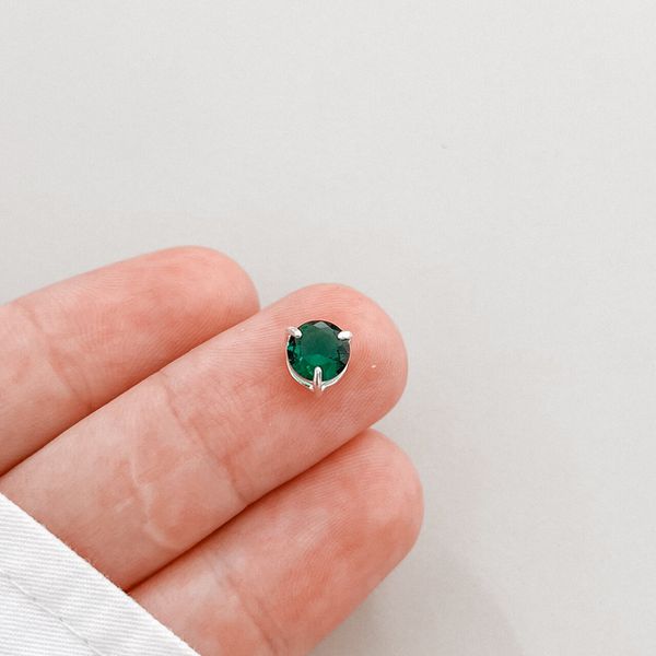 Pingente Galeria Verde 6 mm Prata 925