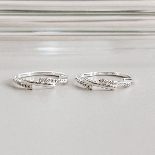 Anel Dri Cravejado Prata 925 