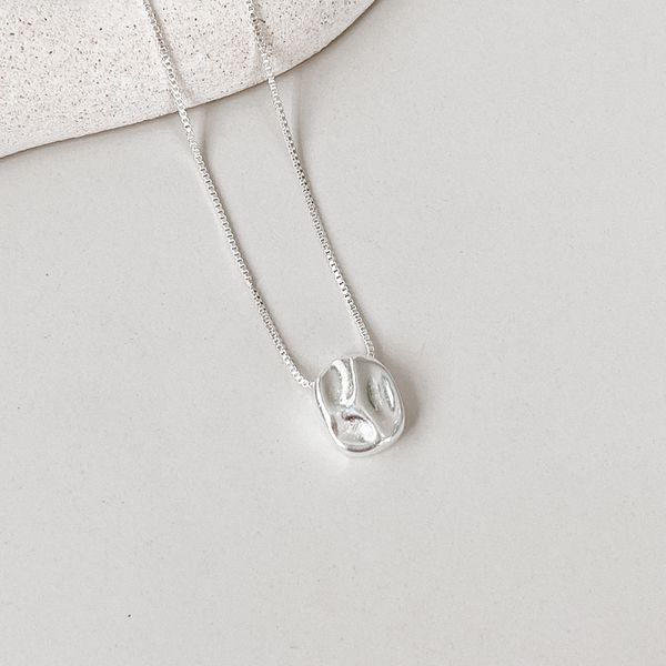 Colar Gota Organica Prata 925 