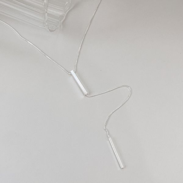 Colar Gravatinha Bene Shine Prata 925 