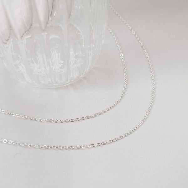 Corrente Ovinho 45cm Prata 925