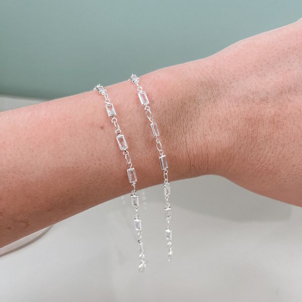 Pulseira Amelie Cristal Prata 925 