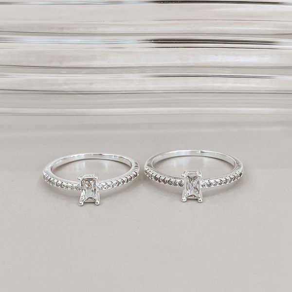 Anel Lizza Cravejado Prata 925 