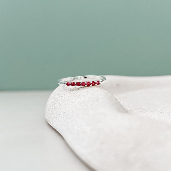 Anel Aparador Pink Prata 925