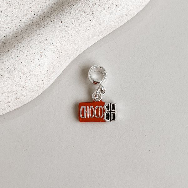 Berloque Chocolate Prata 925 