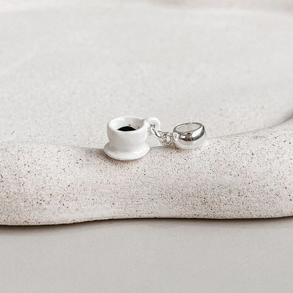 Berloque Xicara Coffee Prata 925 