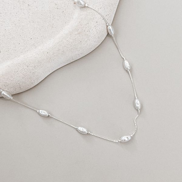 Choker Perla Prata 925 