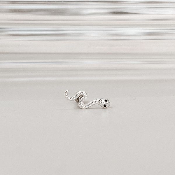 Piercing Tragus Cobra Prata 925 