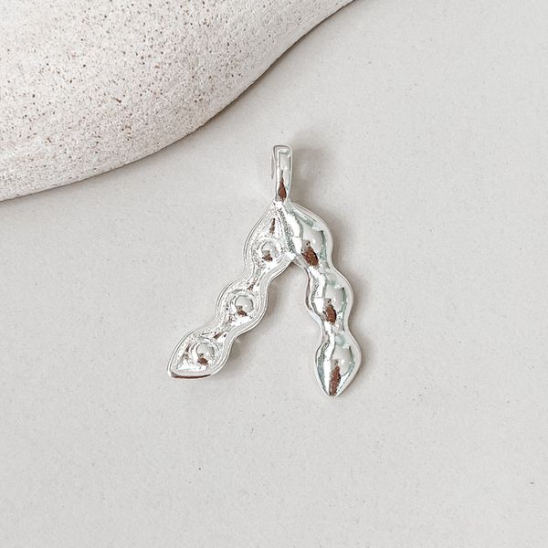 Pingente Soja Prata 925 