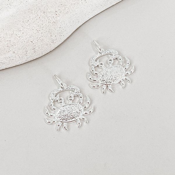 Pingente Carangueijo Prata 925 