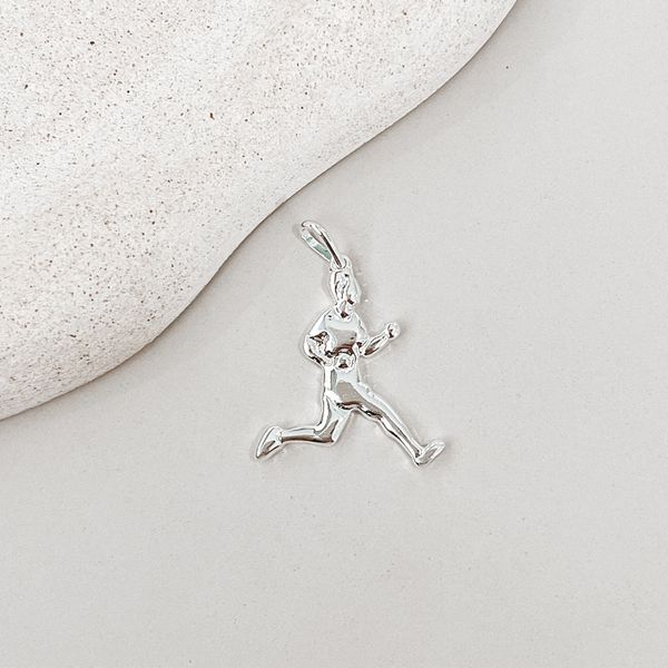 Pingente Corredor Prata 925 