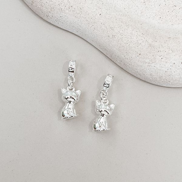 Berloque Gato Liso Prata 925