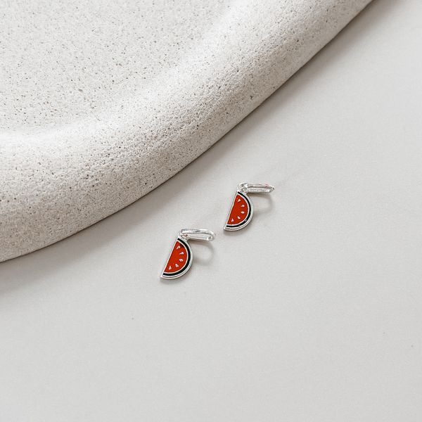 Pingente Melancia Prata 925 