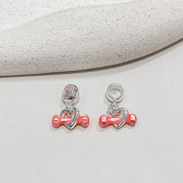 Berloque Halter Rosa Prata 925 