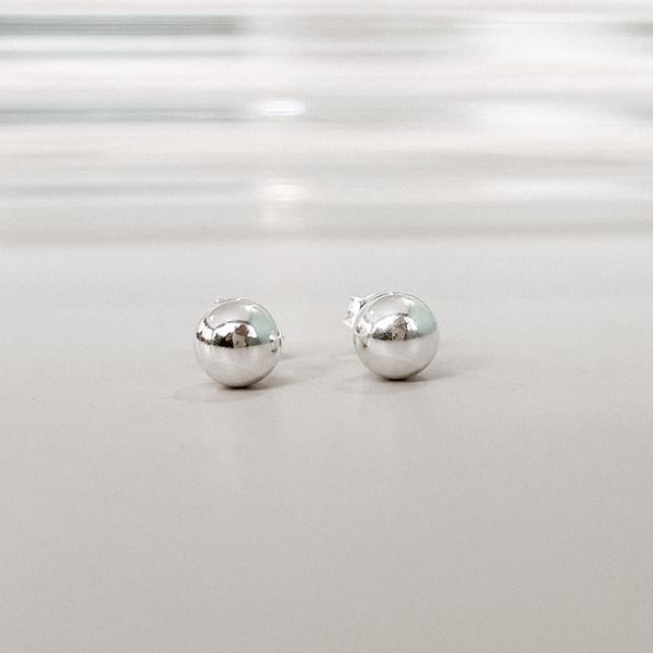 Brinco Bolinha G Lisa Prata 925 