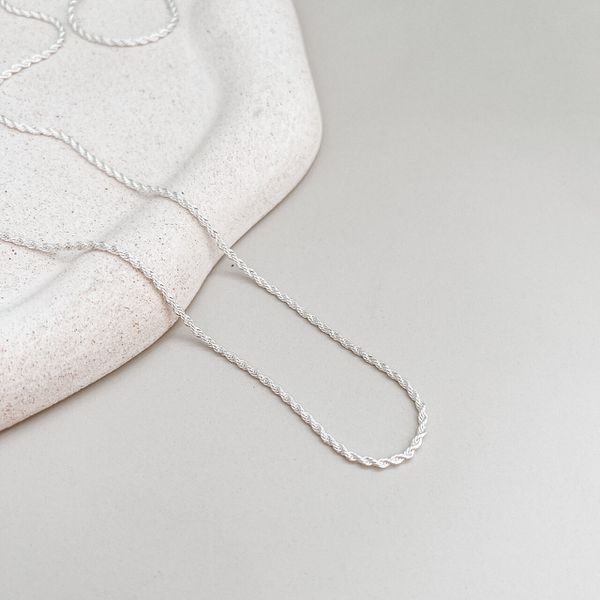 Corrente Cordão Baiano 60cm Prata 925