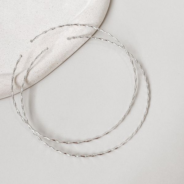 Choker Trançada Prata 925 