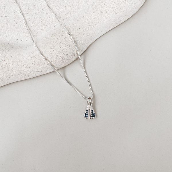 Colar Nossa Senhora Prata 925 