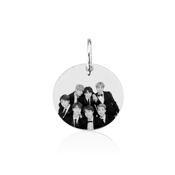 Pingente BTS K-pop de Prata 925 