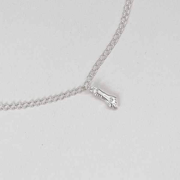 Tornozeleira Figa Prata 925 