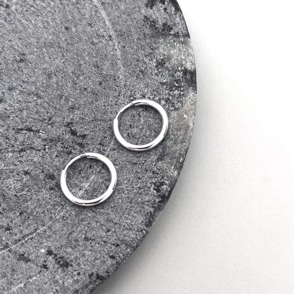 Argola 12 mm Prata 925