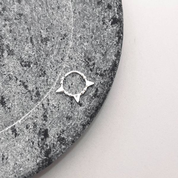 Piercing Daith Liso Prata 925