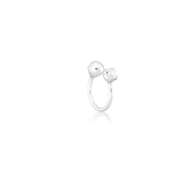 Piercing Fake Ponto De Luz Prata 925 