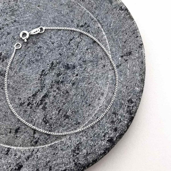 Pulseira Grumet Fina Prata 925