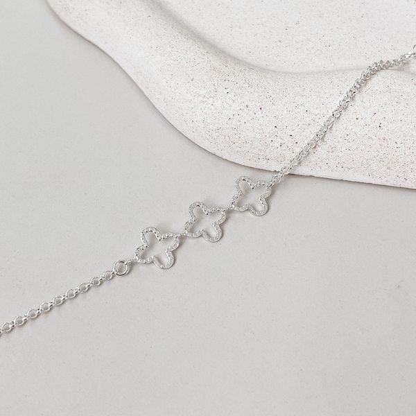 Pulseira TREVO Prata 925 