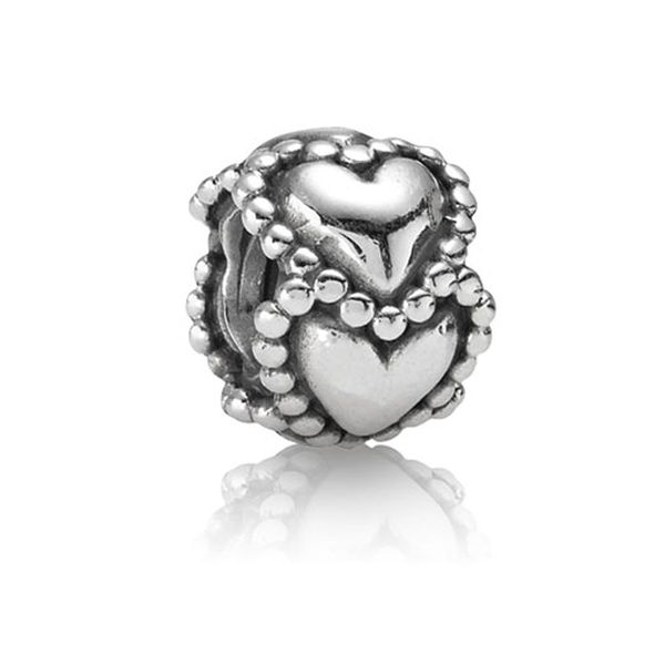 Berloque Separador Coração Estilo Pandora Prata 925 