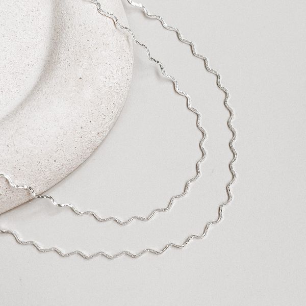 Choker Ondas Prata 925