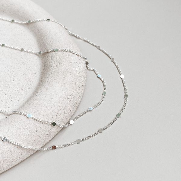 Choker Bolinhas Placa Prata 925