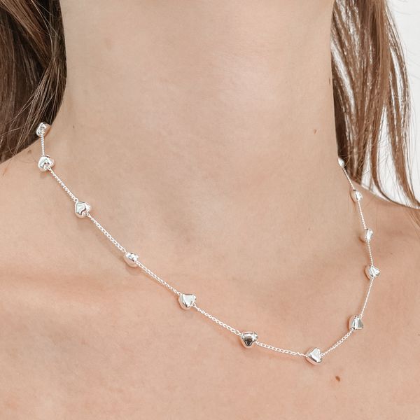 Choker coração Prata 925