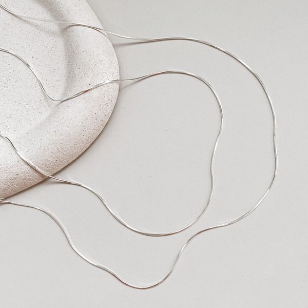 Corrente Rabo De Rato 45 cm Prata 925