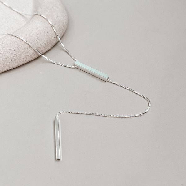 Colar Gravatinha Prata 925