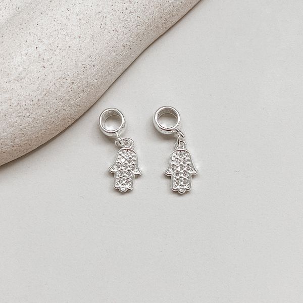 Berloque Mão De Fatima Prata 925