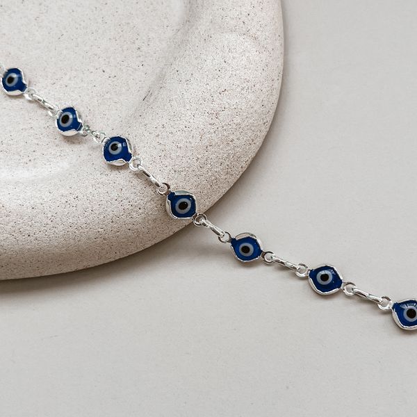 Pulseira Olho Grego Prata 925