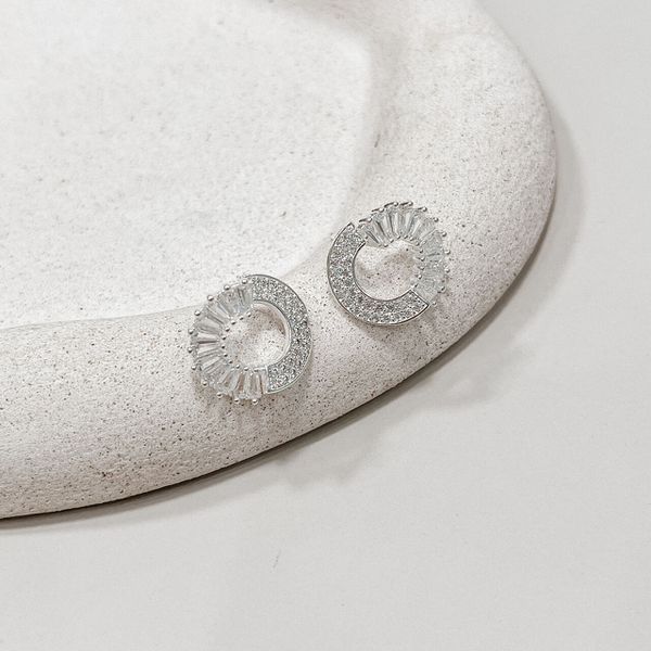 Brinco Isadora Cravejado Prata 925