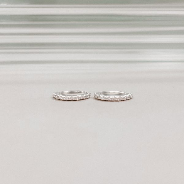 Piercing Argolinha Cravejada Lili Prata 925