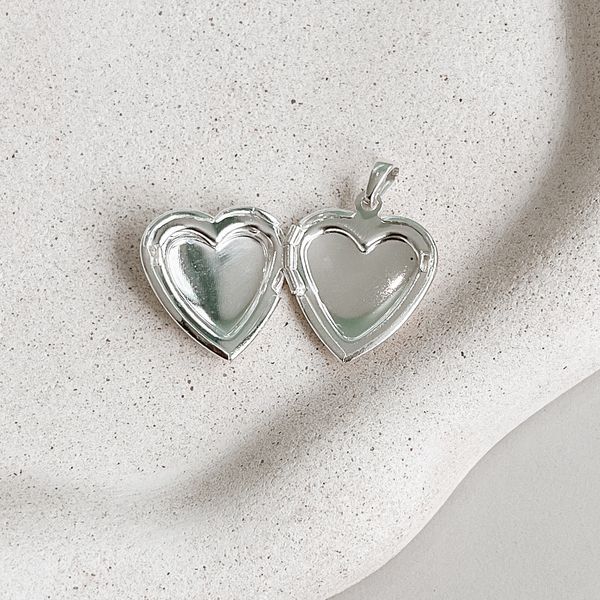 Pingente Relicário Coração Prata 925