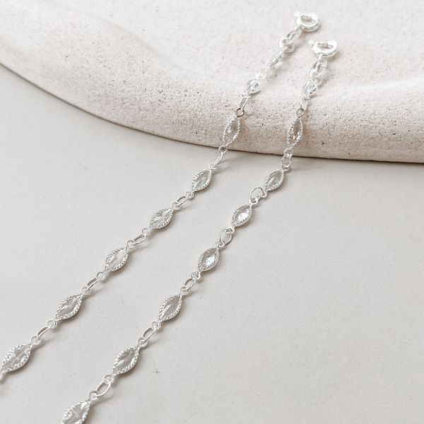 Pulseira Cléo de Zircônias Prata 925 