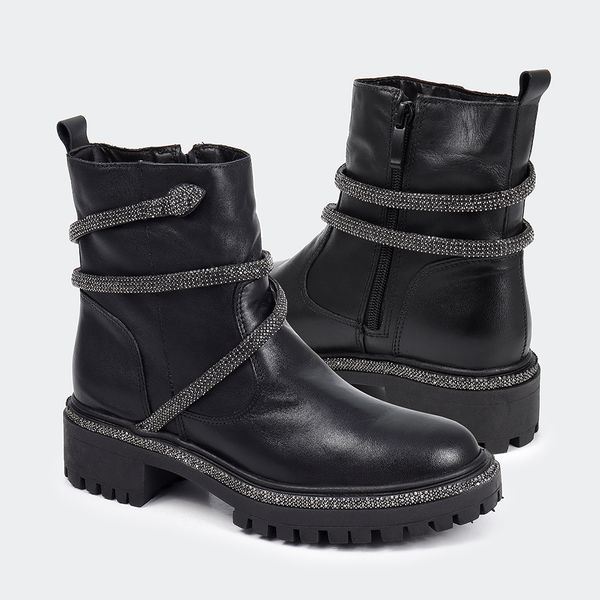 Coturno Duda Snake Preto Onix Villa Griffe
