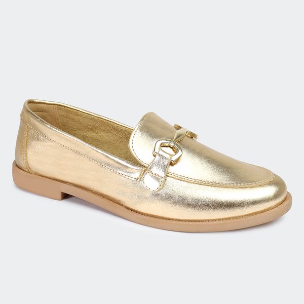 Mocassim Ivy Ouro Villa Griffe
