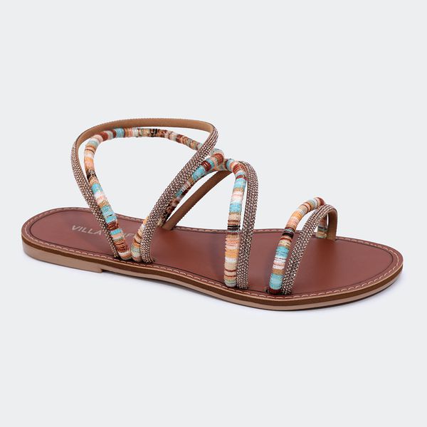 Rasteira Maya Camel Villa Griffe 