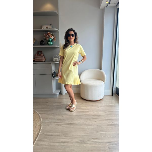 Vestido Tenista - Amarelo Manteiga