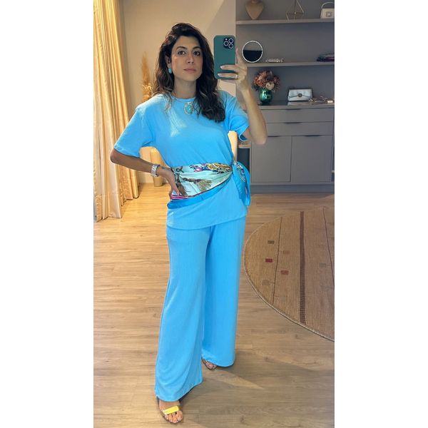 Conjunto Along - Azul