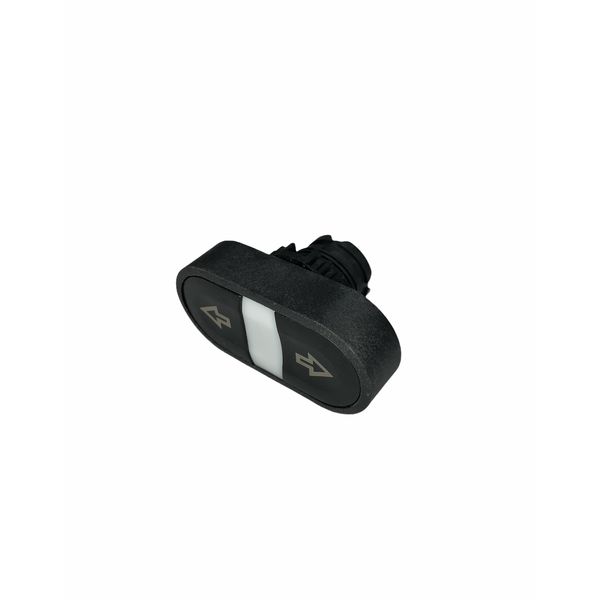 Frontal Botão Duplo Preto Weg Cima/baixo 22mm S/ Flange