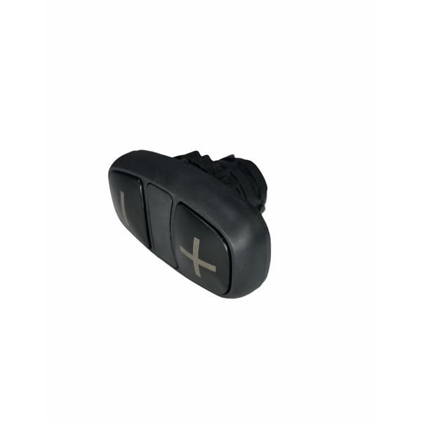 Frontal Botão Duplo Preto + E - Weg 22mm S/ Flange Csw2