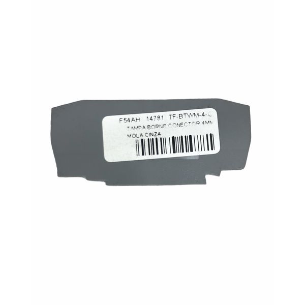 Tampa Borne Conector 4mm Mola Cinza 10289964