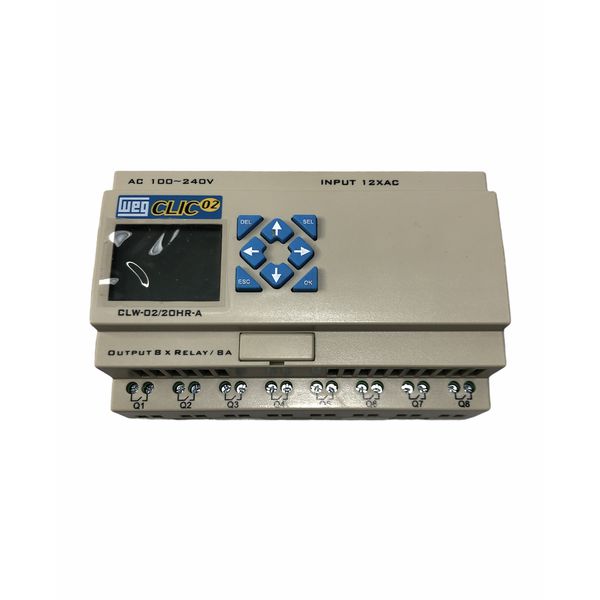 Controlador Lógico Programável WEG CLIC-02 100-240VCA 12 Ent Digitais e 8 Saidas Digitais 